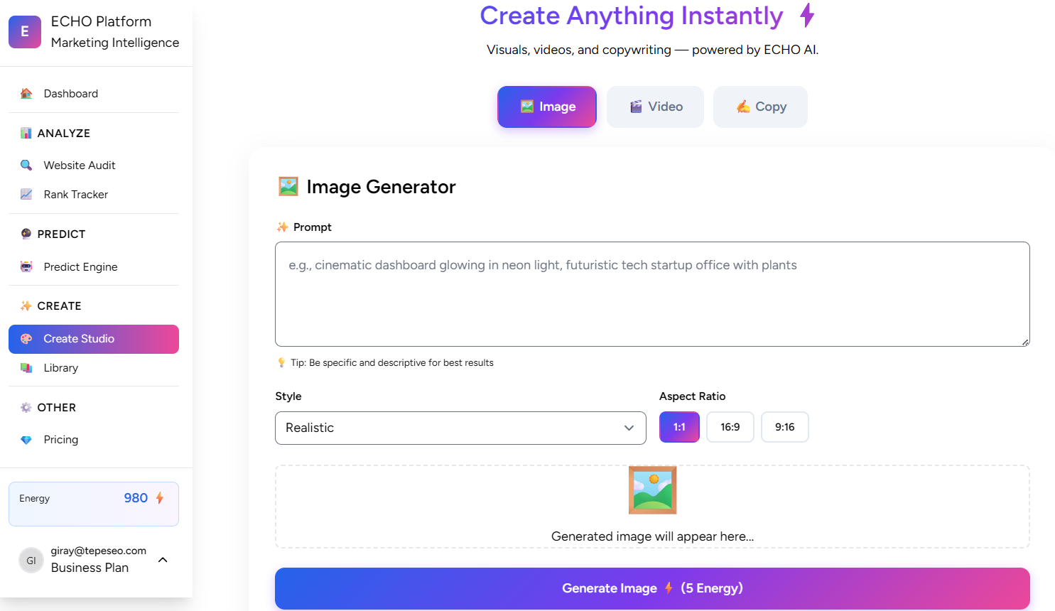 AI Content Generation Studio